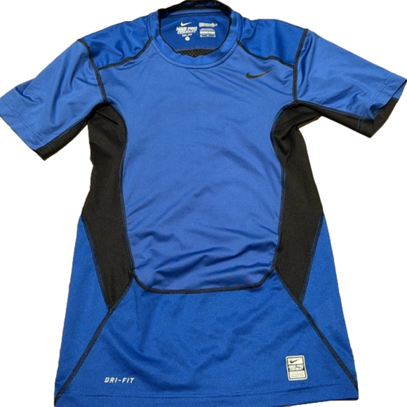 Nike Other - Nike Pro Combat Men's Size M Blue Polyester Dri-Fit Compression Performance Top